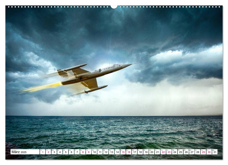 Modellflug in Szene gesetzt (CALVENDO Premium Wandkalender 2025)
