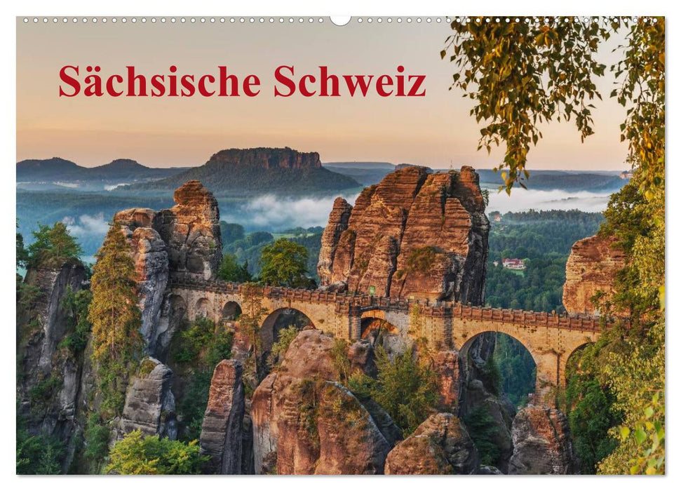 Sächsische Schweiz / CH-Version (CALVENDO Wandkalender 2025)