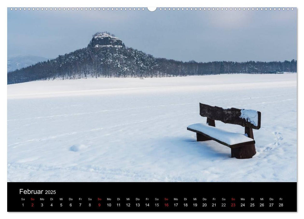 Sächsische Schweiz / CH-Version (CALVENDO Wandkalender 2025)