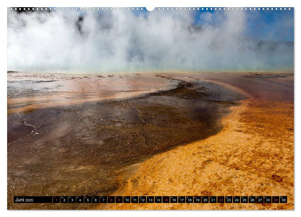 Naturschauspiele im Yellowstone Nationalpark (CALVENDO Premium Wandkalender 2025)