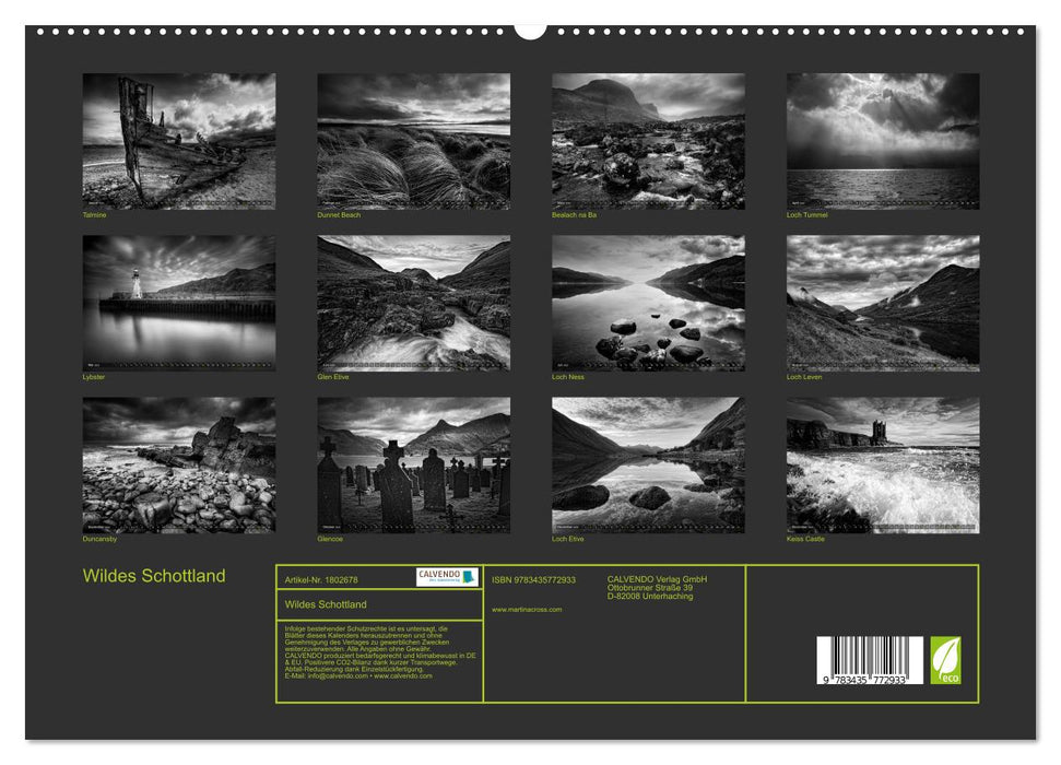 Wildes Schottland (CALVENDO Premium Wandkalender 2025)