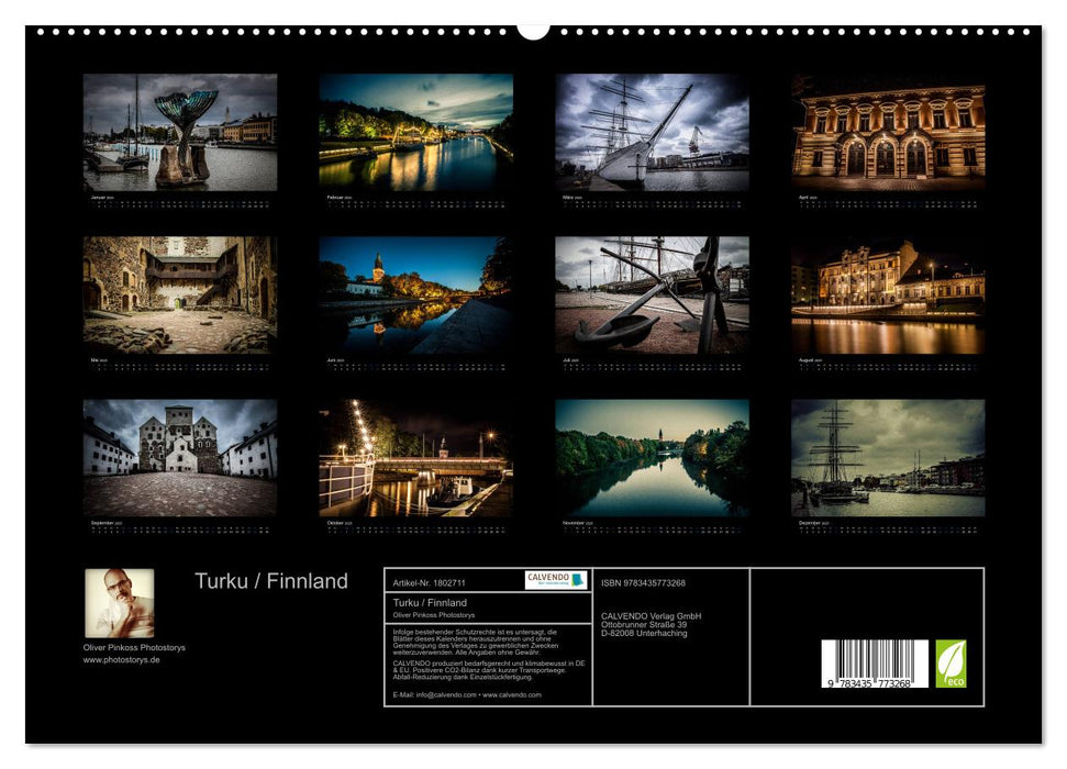 Turku / Finnland (CALVENDO Premium Wandkalender 2025)