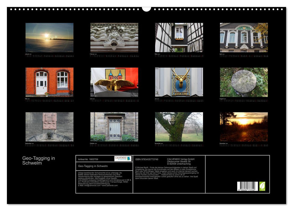Geo-Tagging in Schwelm (CALVENDO Wandkalender 2025)