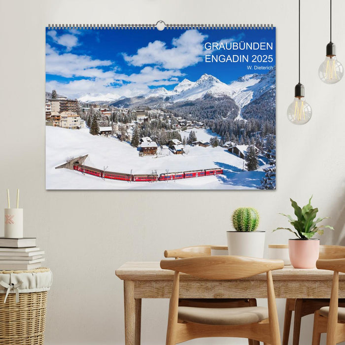 Graubünden Engadin 2025 (CALVENDO Wandkalender 2025)