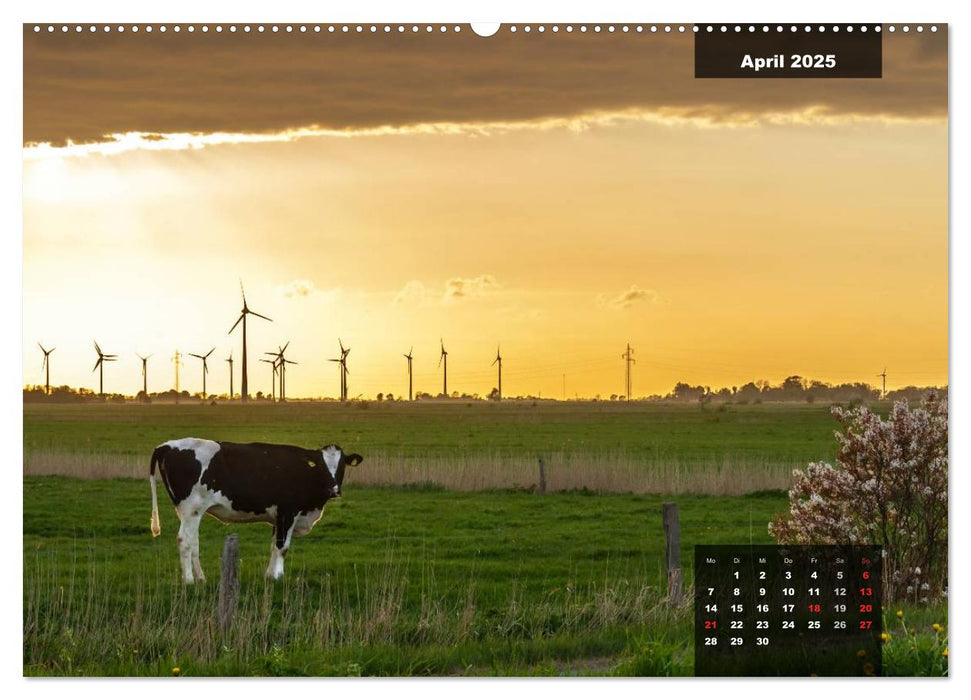 Abends in Ostfriesland (CALVENDO Premium Wandkalender 2025)