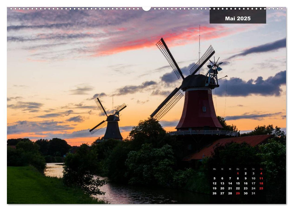 Abends in Ostfriesland (CALVENDO Premium Wandkalender 2025)