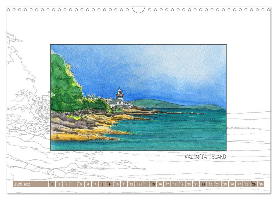 IRLAND - CARNET DE VOYAGE (CALVENDO Wandkalender 2025)