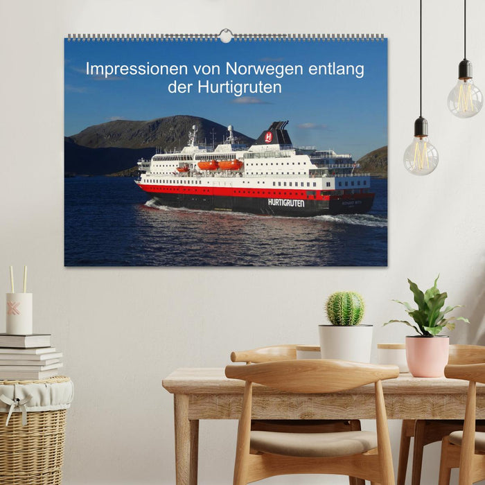 Impressionen von Norwegen entlang der Hurtigruten (CALVENDO Wandkalender 2025)