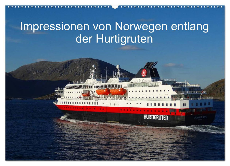 Impressionen von Norwegen entlang der Hurtigruten (CALVENDO Wandkalender 2025)