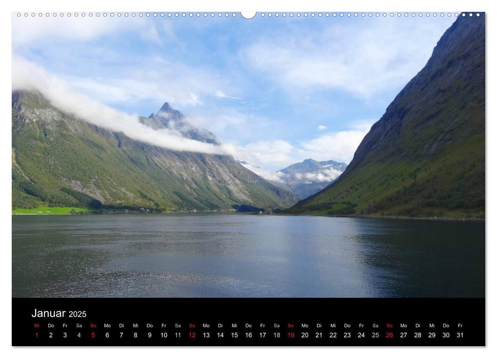 Impressionen von Norwegen entlang der Hurtigruten (CALVENDO Wandkalender 2025)