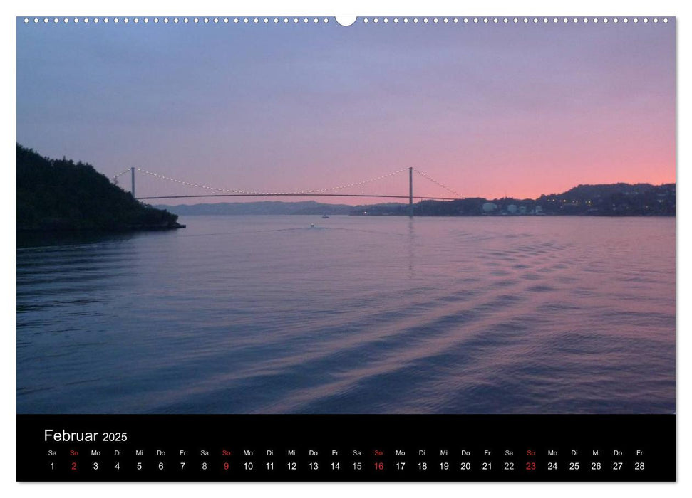 Impressionen von Norwegen entlang der Hurtigruten (CALVENDO Wandkalender 2025)