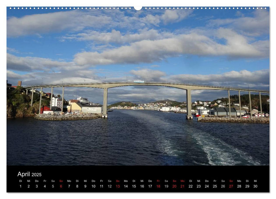 Impressionen von Norwegen entlang der Hurtigruten (CALVENDO Wandkalender 2025)