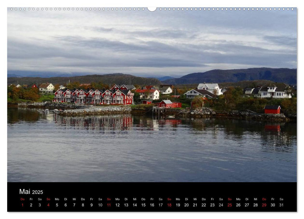 Impressionen von Norwegen entlang der Hurtigruten (CALVENDO Wandkalender 2025)