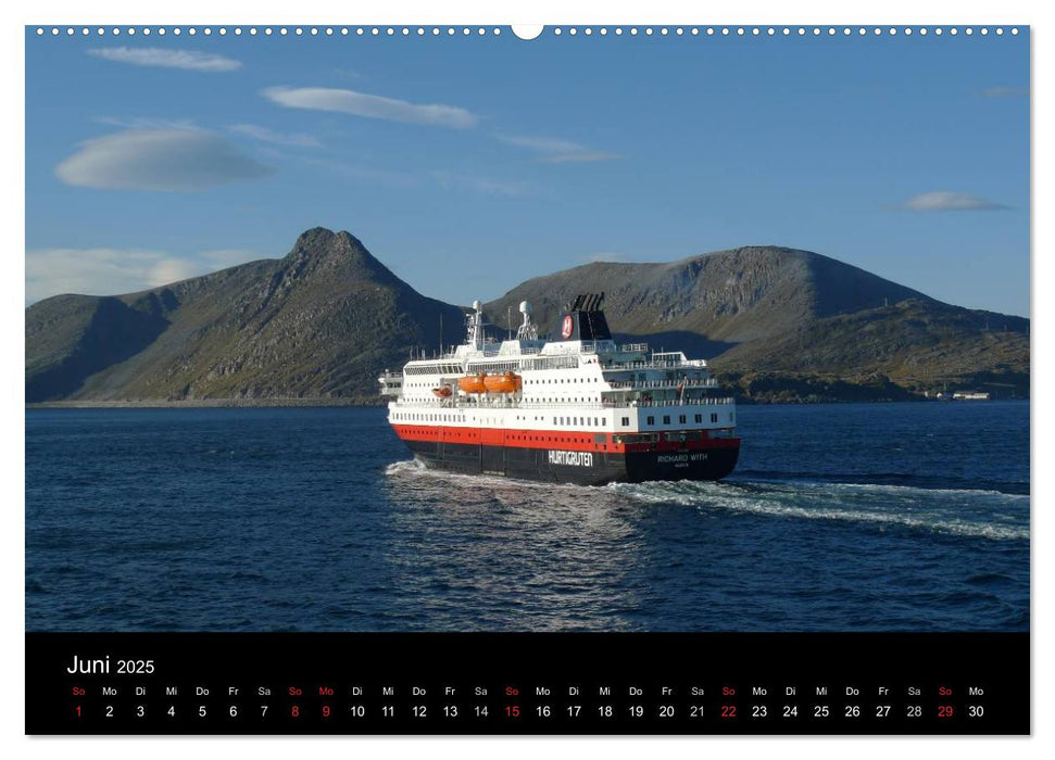 Impressionen von Norwegen entlang der Hurtigruten (CALVENDO Wandkalender 2025)