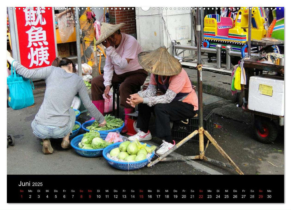 Taiwan kulinarisch erleben (CALVENDO Wandkalender 2025)