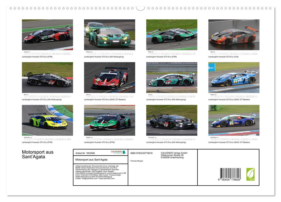 Motorsport aus Sant’Agata (CALVENDO Premium Wandkalender 2025)