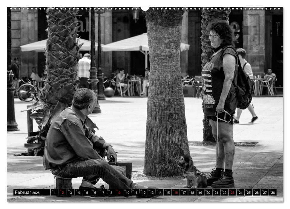 Streetlife Barcelona (CALVENDO Premium Wandkalender 2025)