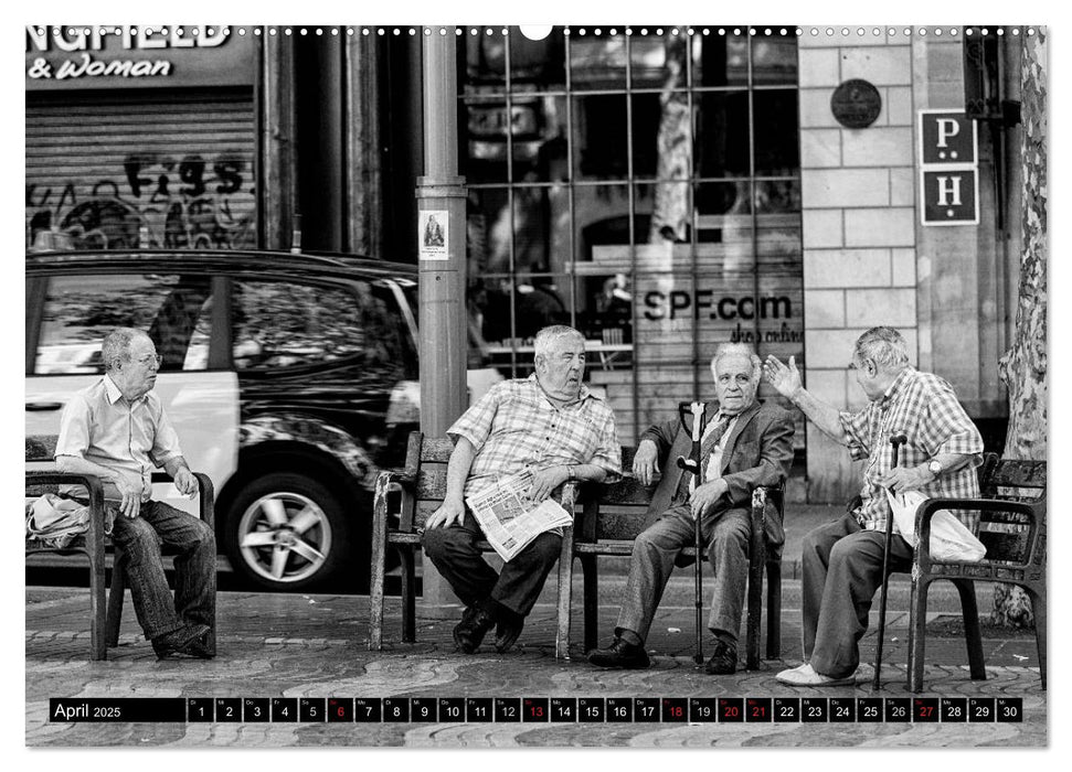 Streetlife Barcelona (CALVENDO Premium Wandkalender 2025)