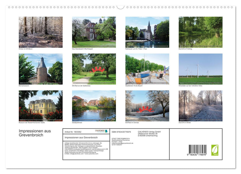 Impressionen aus Grevenbroich (CALVENDO Premium Wandkalender 2025)