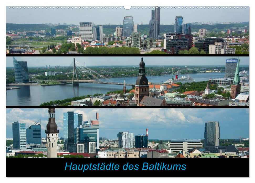 Hauptstädte des Baltikums (CALVENDO Wandkalender 2025)