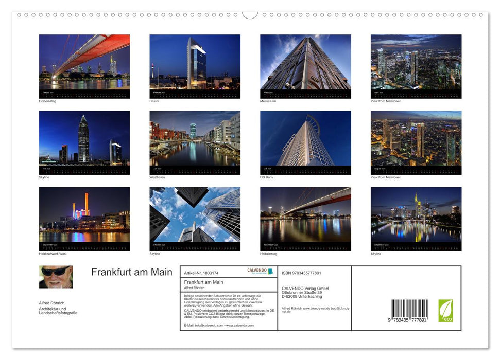Frankfurt am Main (CALVENDO Premium Wandkalender 2025)