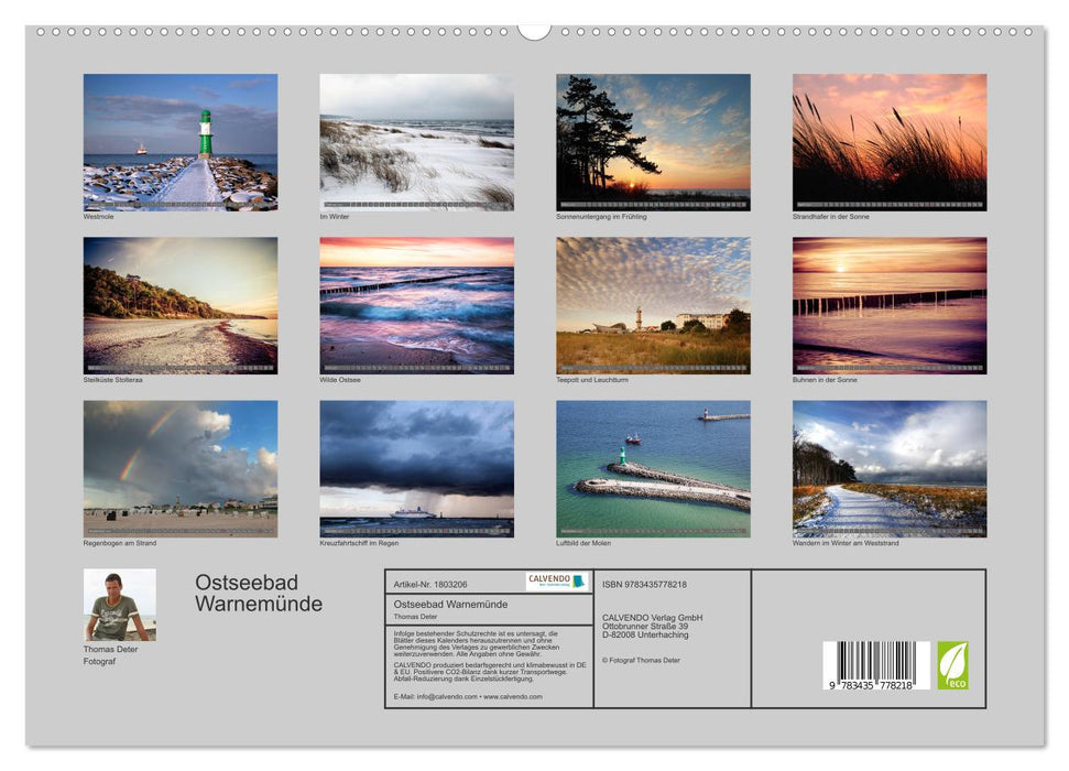 Ostseebad Warnemünde (CALVENDO Premium Wandkalender 2025)