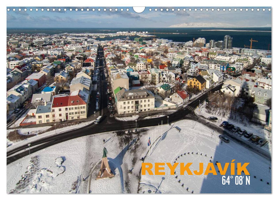 Reykjavìk 64° 08' N (CALVENDO Wandkalender 2025)