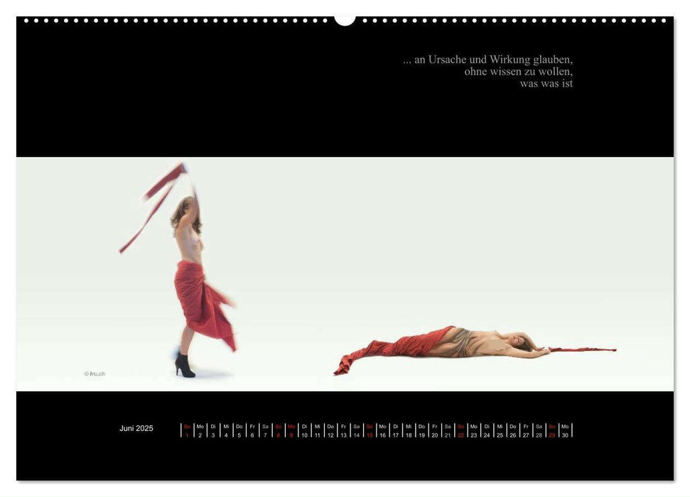 "wenn es nicht mehr wichtig ist", Bodypainting-Fotografien (CALVENDO Premium Wandkalender 2025)