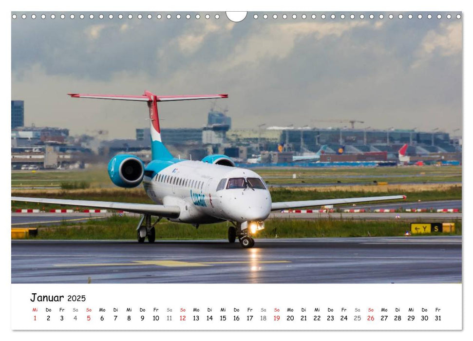 Airliners in Frankfurt (CALVENDO Wandkalender 2025)