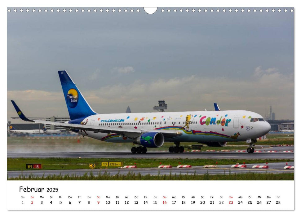 Airliners in Frankfurt (CALVENDO Wandkalender 2025)