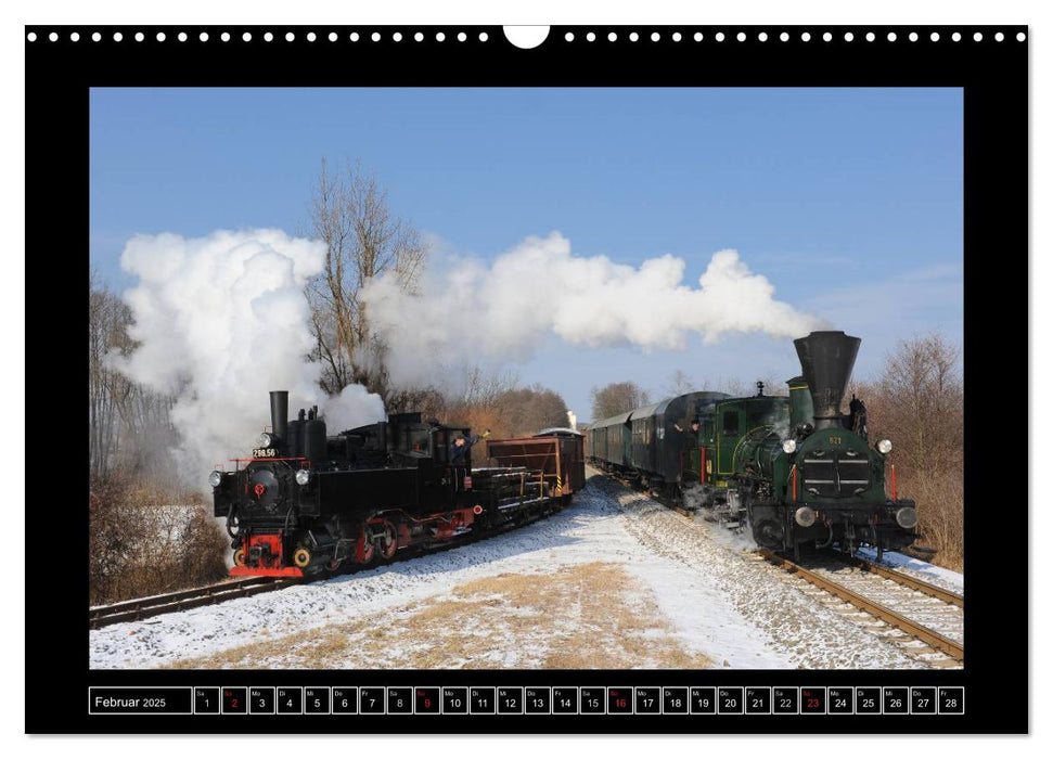 Eisenbahndampfromantik (CALVENDO Wandkalender 2025)