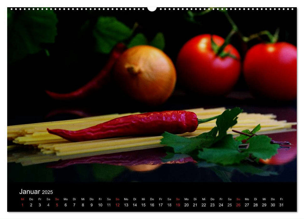 Pasta Kreationen (CALVENDO Premium Wandkalender 2025)