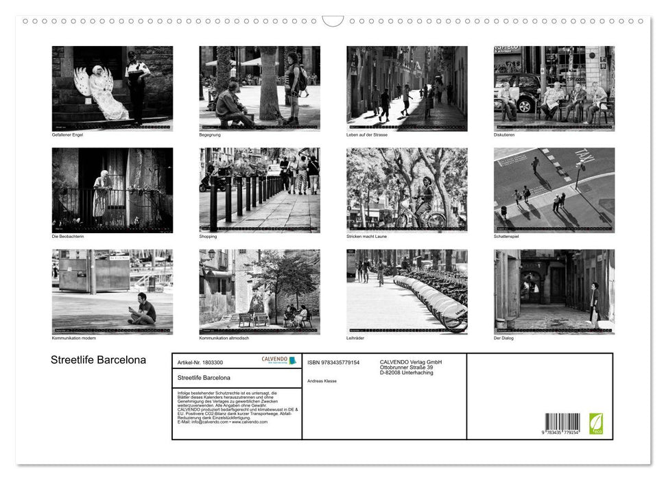 Streetlife Barcelona (CALVENDO Wandkalender 2025)