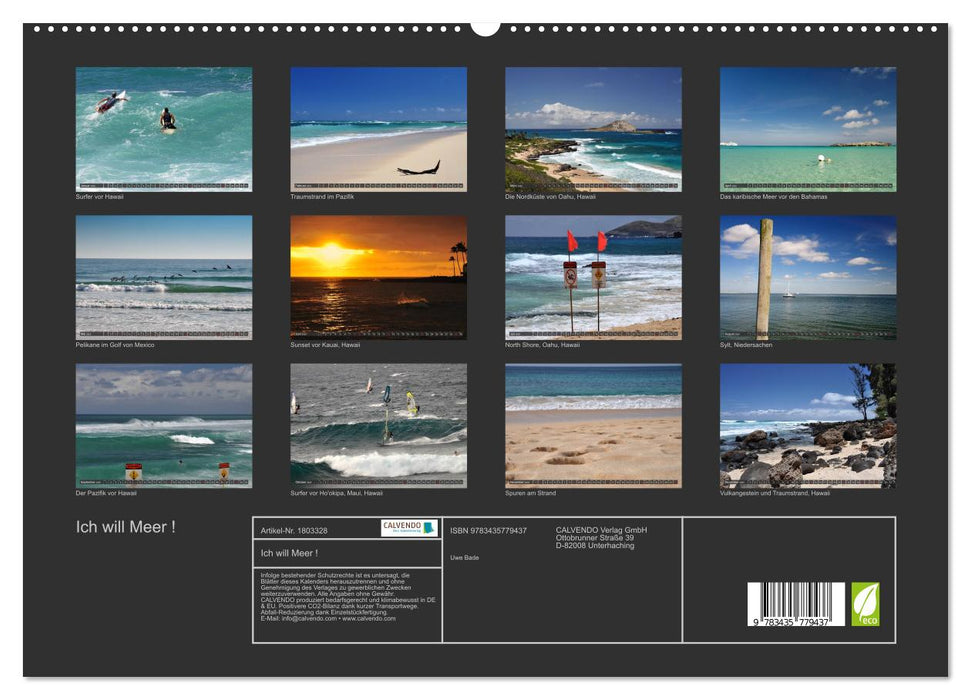 Ich will Meer ! (CALVENDO Premium Wandkalender 2025)