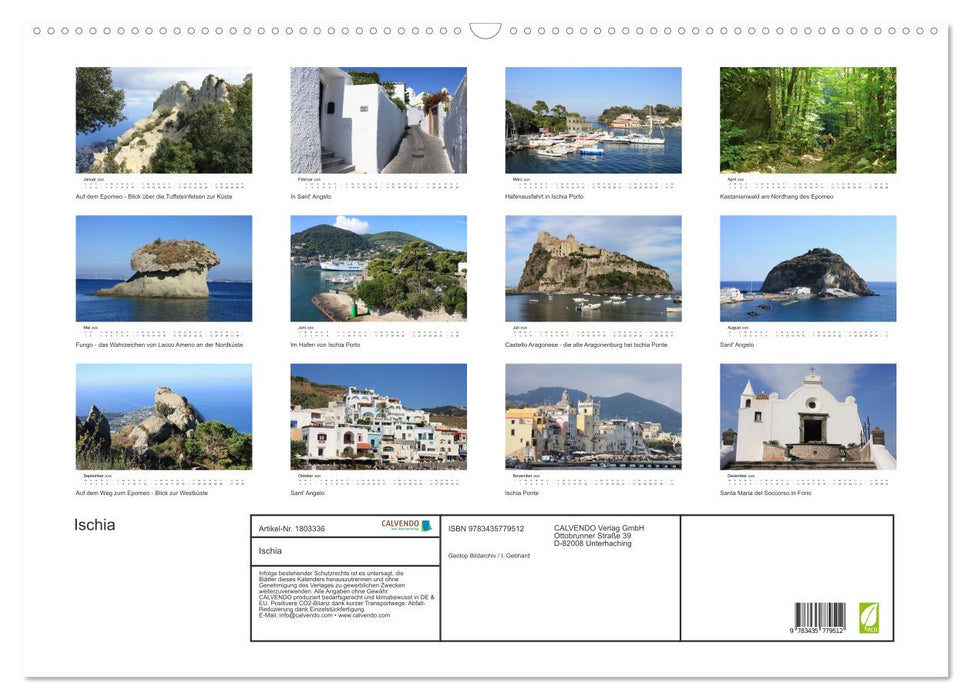 Ischia (CALVENDO Wandkalender 2025)