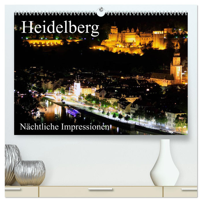 Heidelberg - Nächtliche Impressionen (CALVENDO Premium Wandkalender 2025)