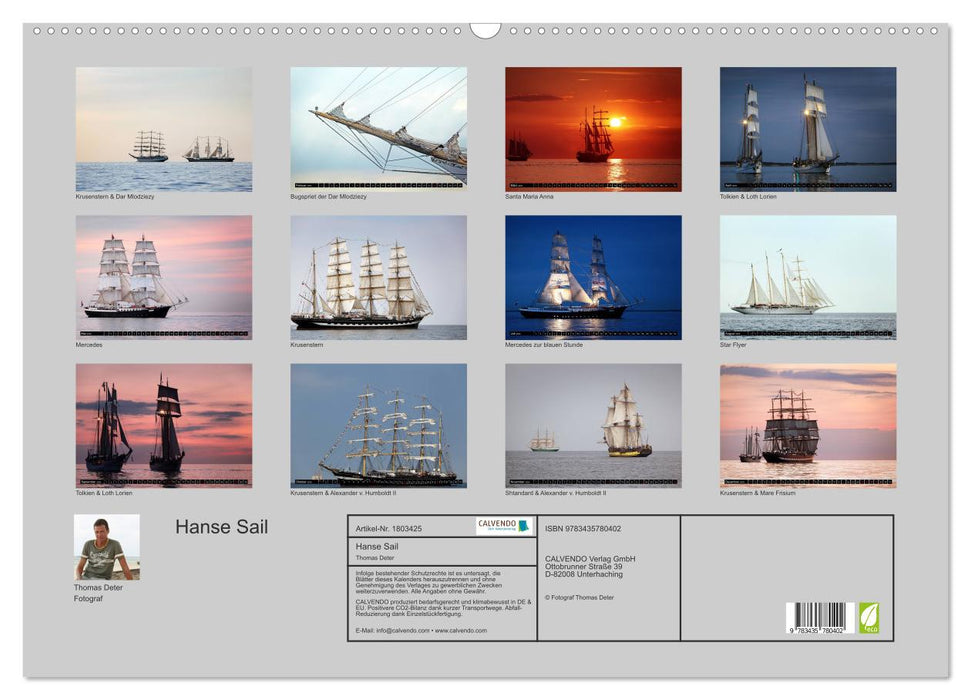 Hanse Sail (CALVENDO Wandkalender 2025)