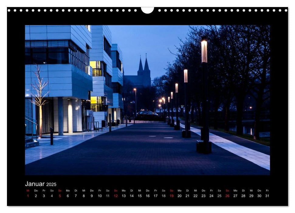 Schönes Kleve bei Tag und Nacht (CALVENDO Wandkalender 2025)