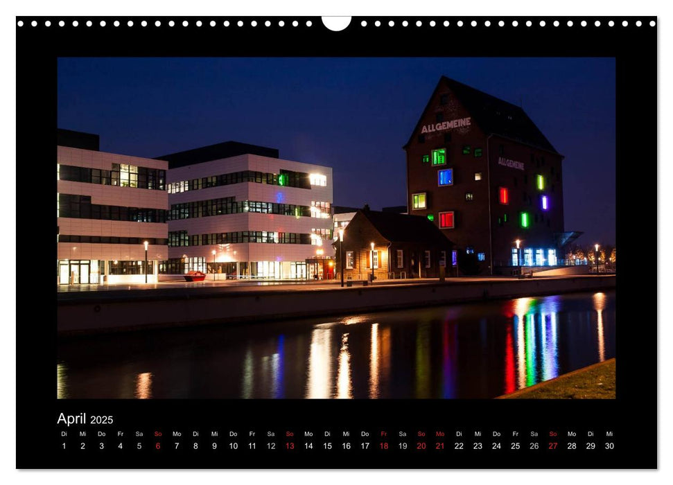 Schönes Kleve bei Tag und Nacht (CALVENDO Wandkalender 2025)