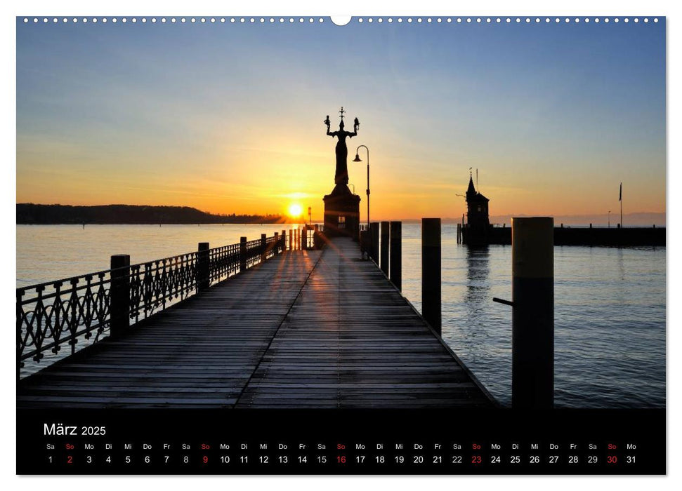 Bodensee - Uferlandschaften im schönsten Licht 2025 (CALVENDO Premium Wandkalender 2025)