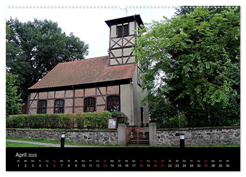 Evangelische Kirchen um Potsdam 2025 (CALVENDO Premium Wandkalender 2025)