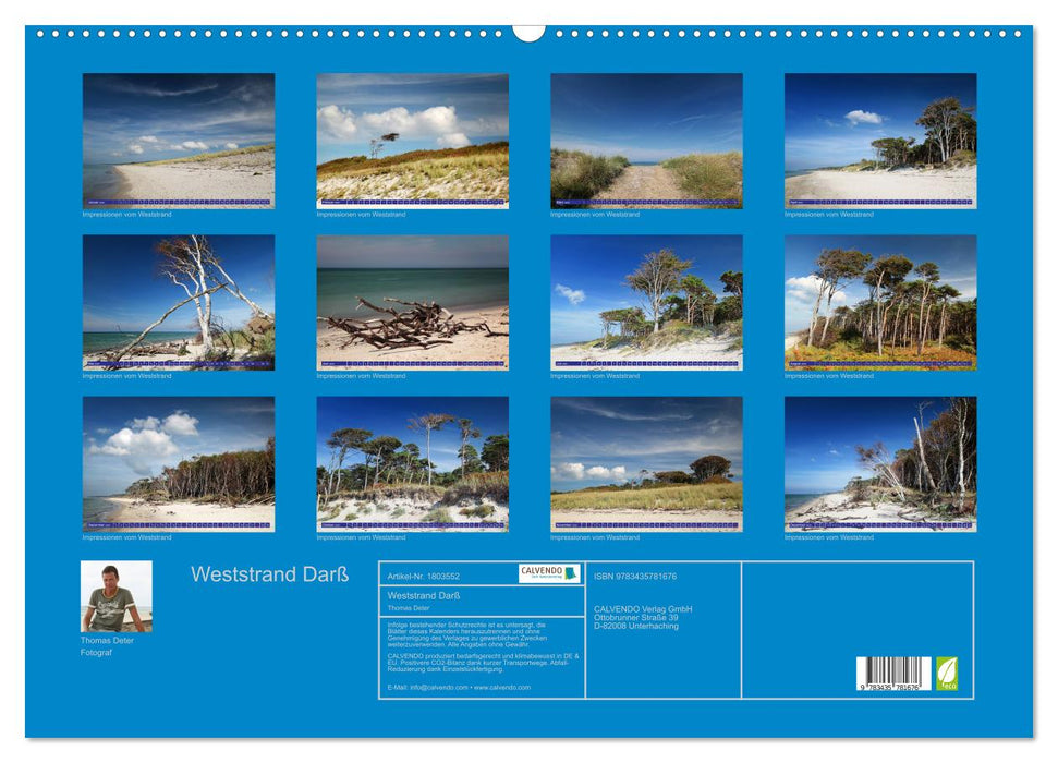 Weststrand Darß (CALVENDO Wandkalender 2025)