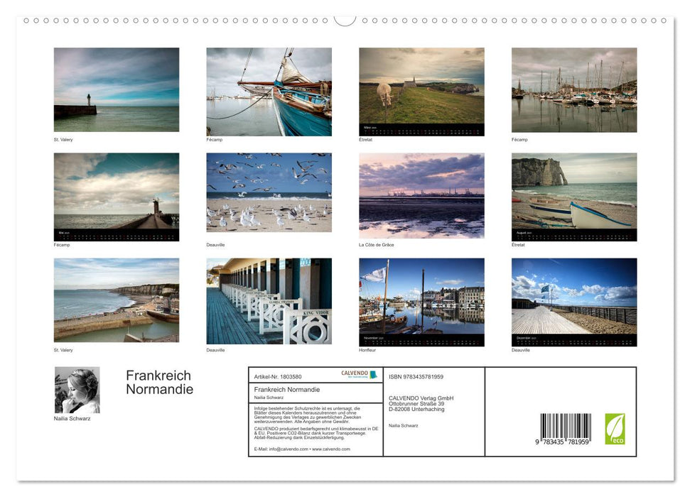 Frankreich Normandie (CALVENDO Premium Wandkalender 2025)