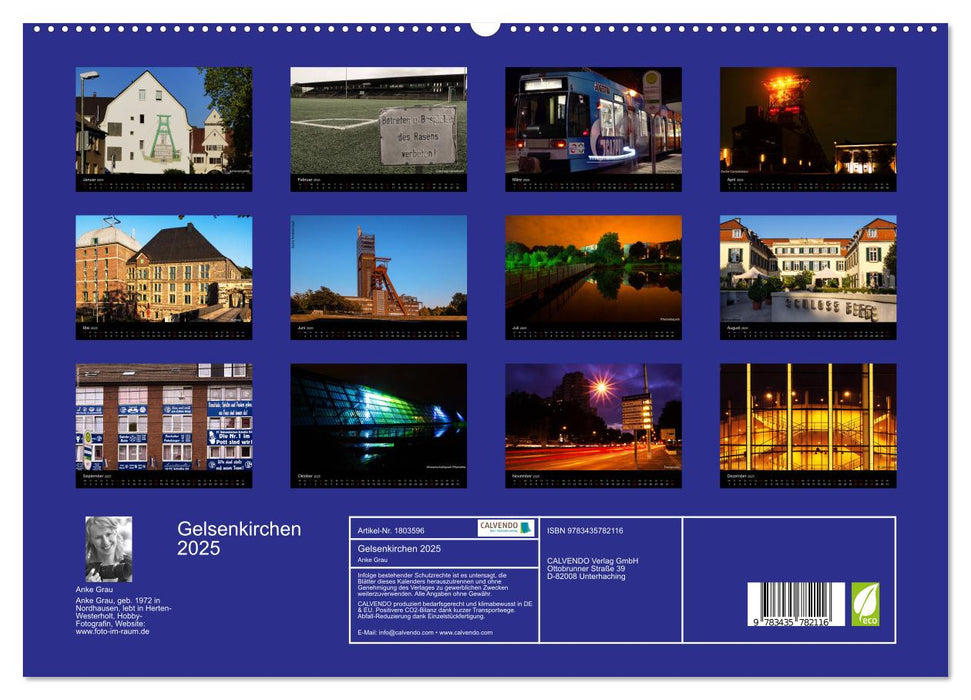 Gelsenkirchen 2025 (CALVENDO Premium Wandkalender 2025)