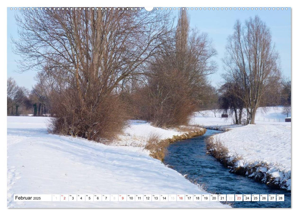 Bäche, Flüsse, Seen - Wasser in der Eifel (CALVENDO Premium Wandkalender 2025)