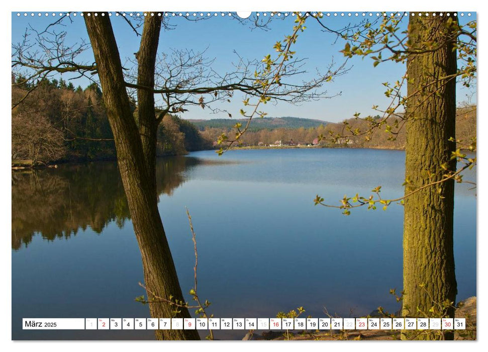 Bäche, Flüsse, Seen - Wasser in der Eifel (CALVENDO Premium Wandkalender 2025)