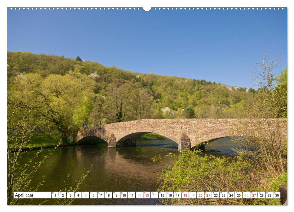 Bäche, Flüsse, Seen - Wasser in der Eifel (CALVENDO Premium Wandkalender 2025)