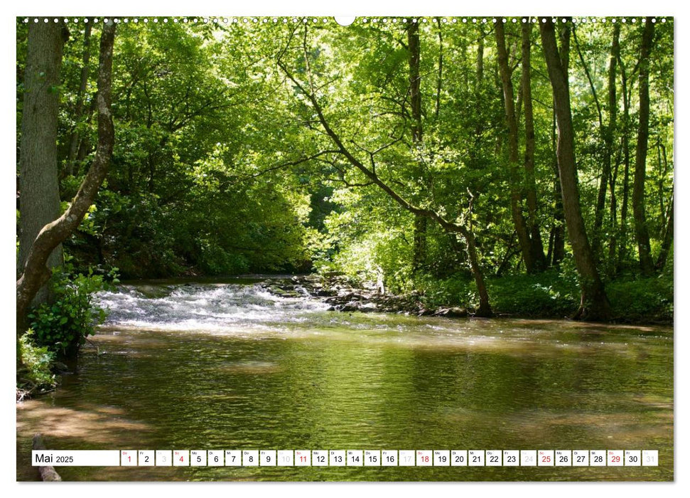 Bäche, Flüsse, Seen - Wasser in der Eifel (CALVENDO Premium Wandkalender 2025)