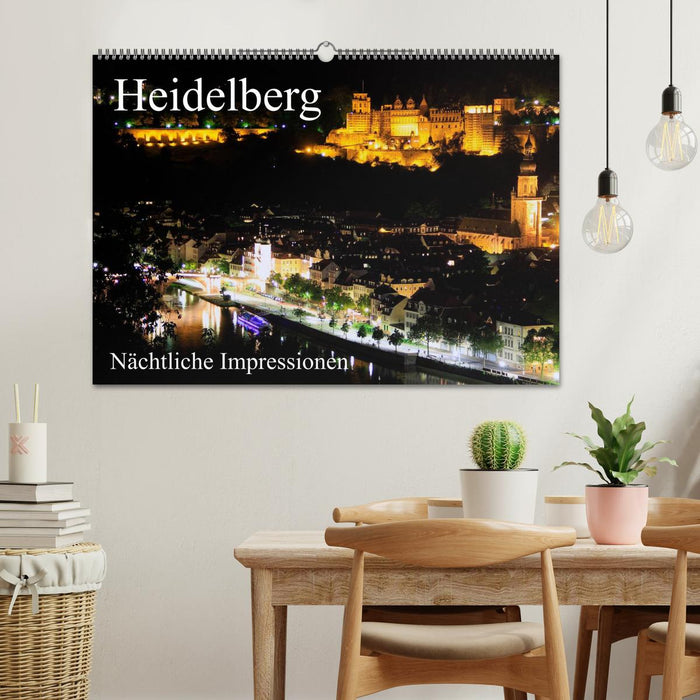 Heidelberg - Nächtliche Impressionen (CALVENDO Wandkalender 2025)