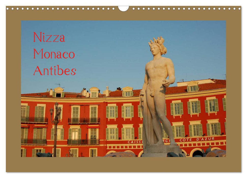 Nizza, Monaco, Antibes (CALVENDO Wandkalender 2025)